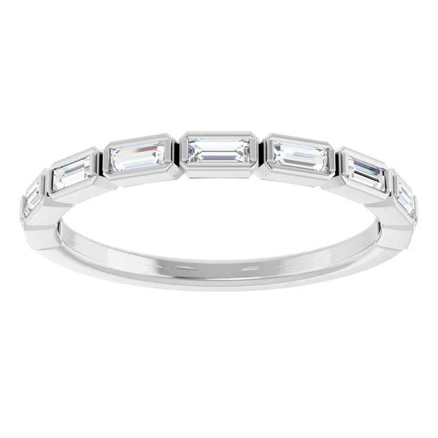 Half Way Set Baguette Diamond Band - 123020 - The Diamond Guys