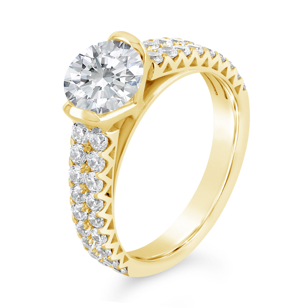 Tension Set Diamond Engagment Ring - YJA8741R