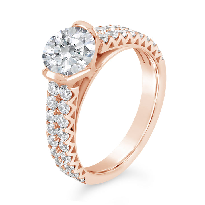 Tension Set Diamond Engagment Ring - YJA8741R