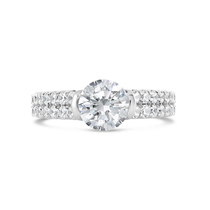Tension Set Diamond Engagment Ring - YJA8741R