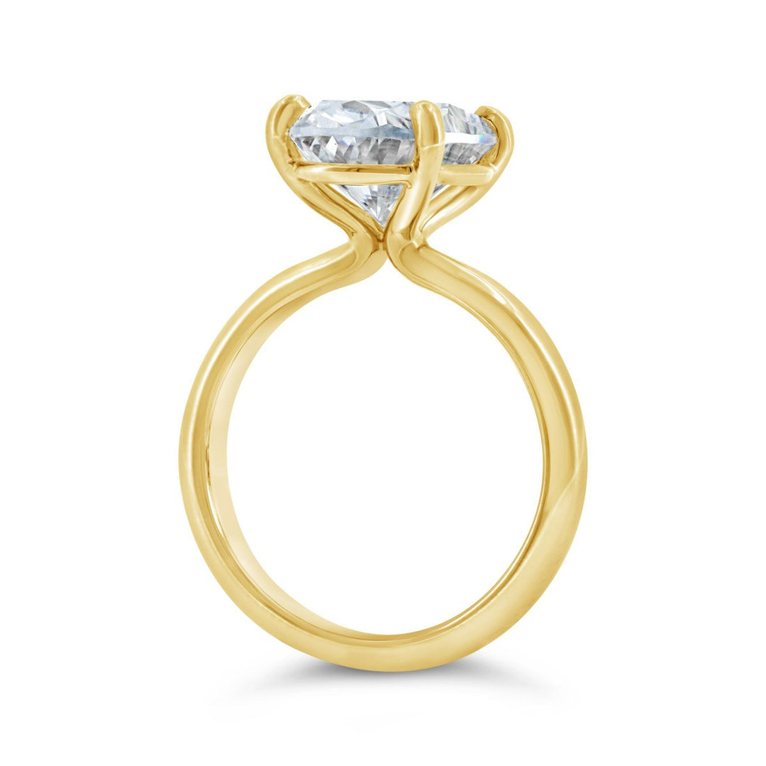 3.10mm Wide Dome Solitaire Engagement Ring - YJC7120R-OV