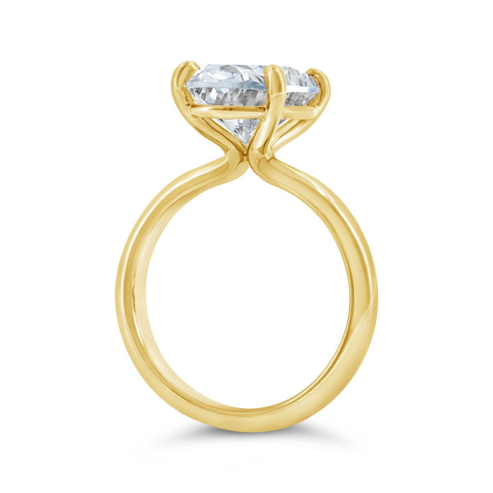 3.10mm Wide Dome Solitaire Engagement Ring - YJC7120R-OV