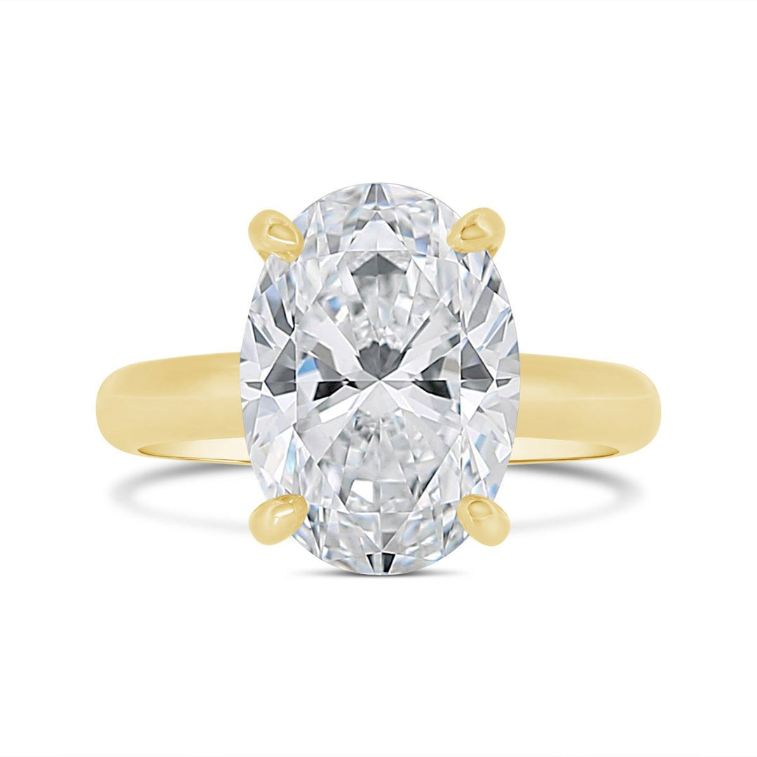 3.10mm Wide Dome Solitaire Engagement Ring - YJC7120R-OV