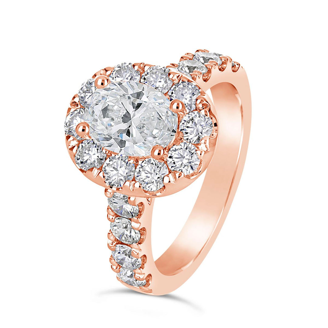 Diamond Halo Engagement Ring