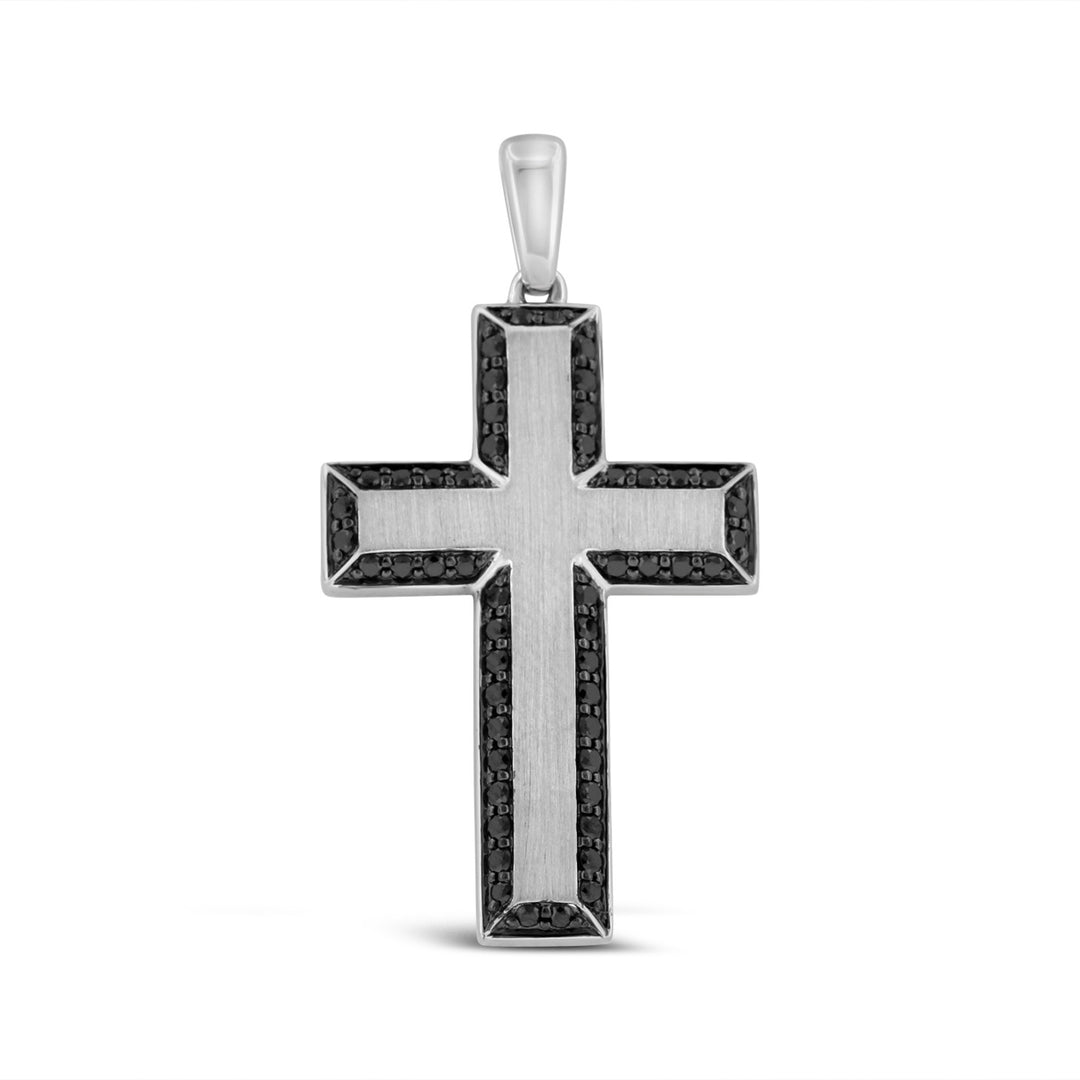 Black Diamond Cross Pendant
