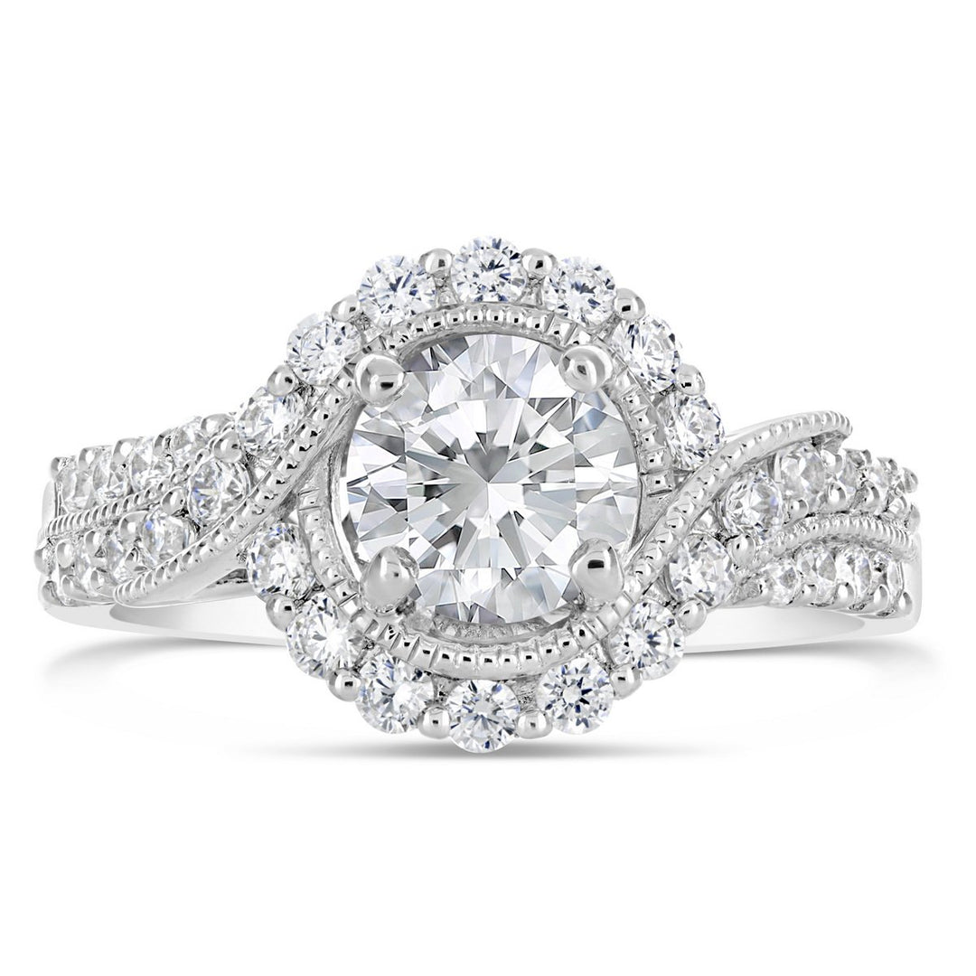 Diamond Halo Engagement Ring - The Diamond Guys