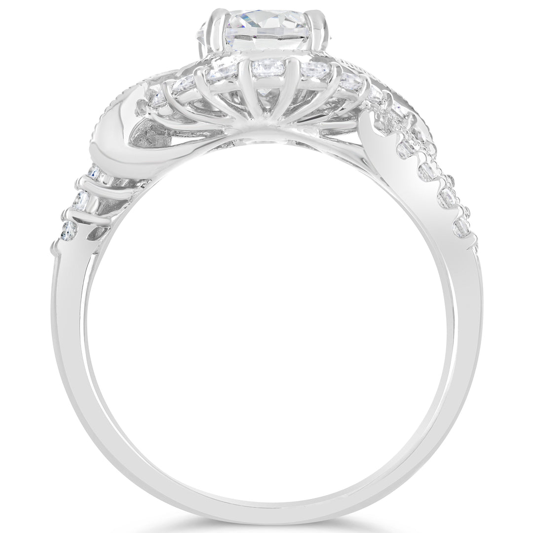 Diamond Halo Engagement Ring - The Diamond Guys