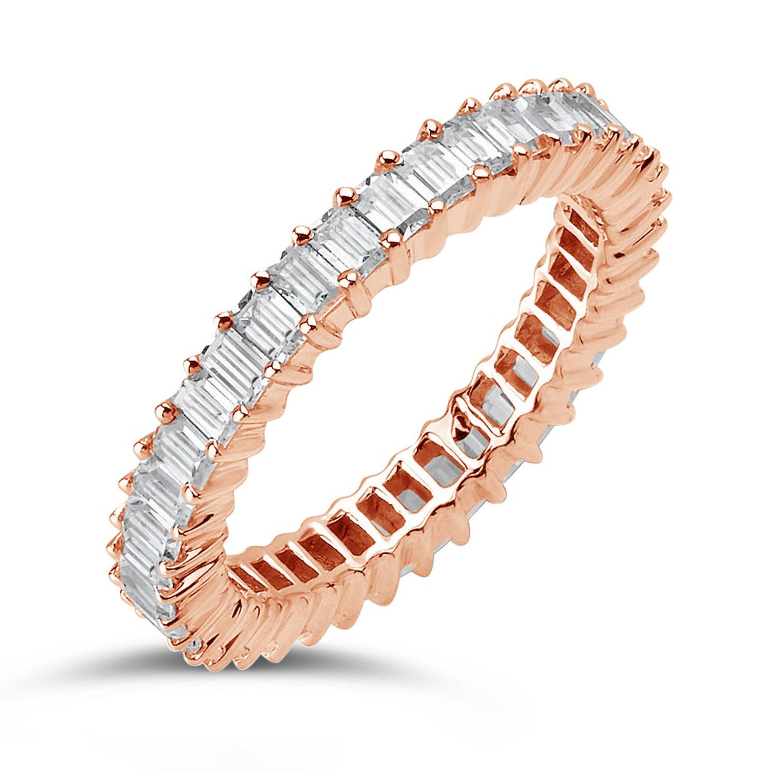 Modern Diamond Baguette Eternity Band - ACE029 - The Diamond Guys
