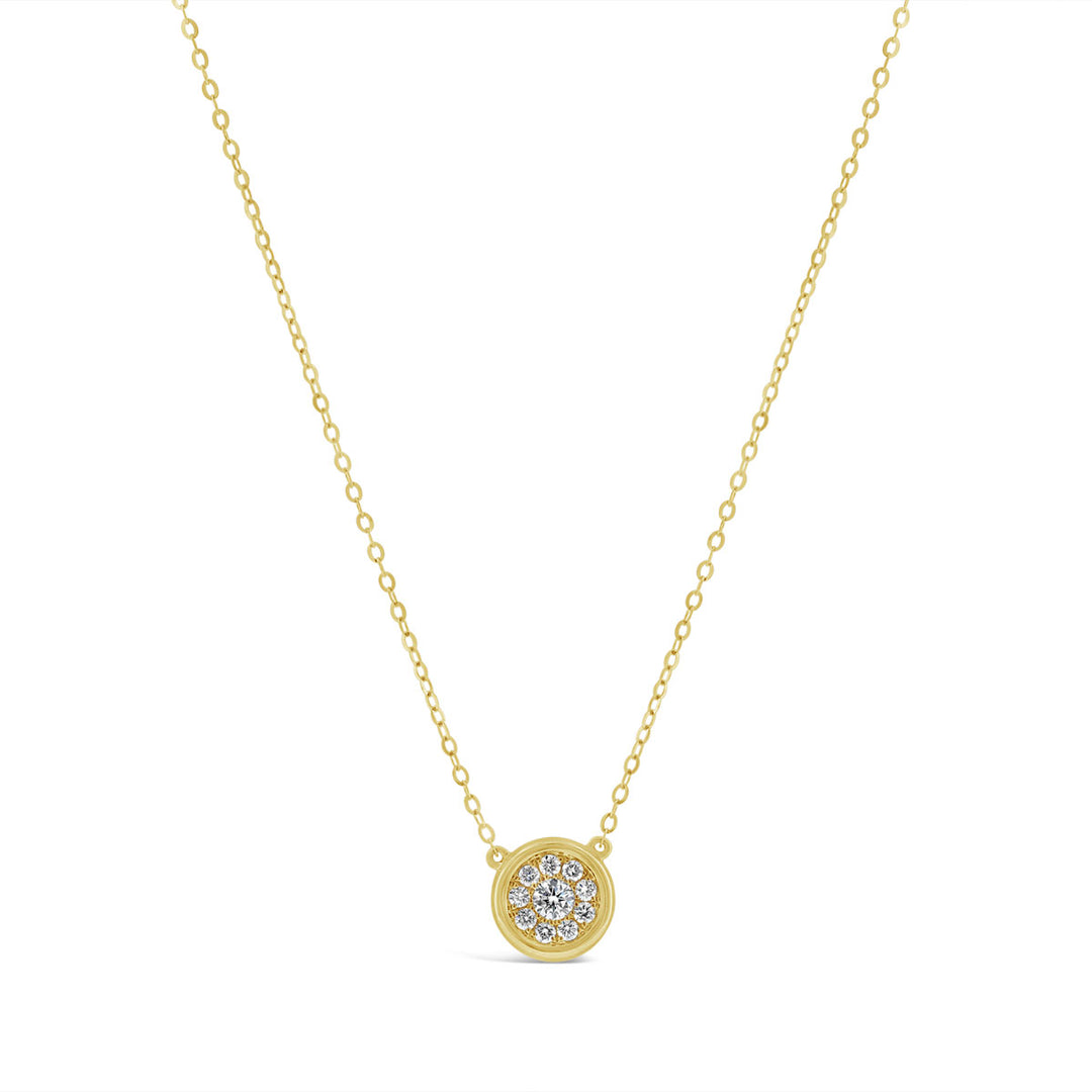 Cluster Diamond Necklace 10 RD 0.23ct