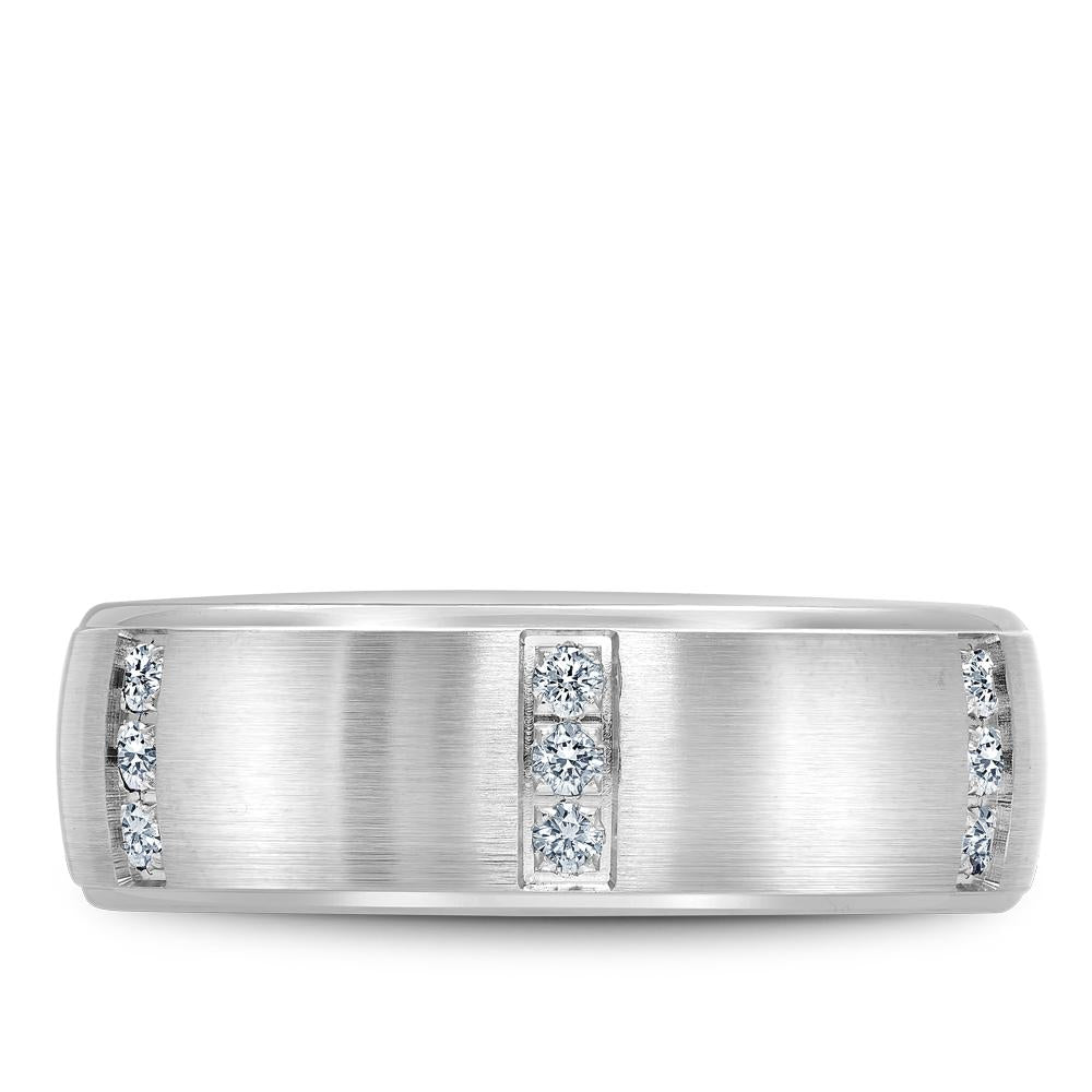 Bleu Royale Gold Men's Diamond Band - RYL-008WD75