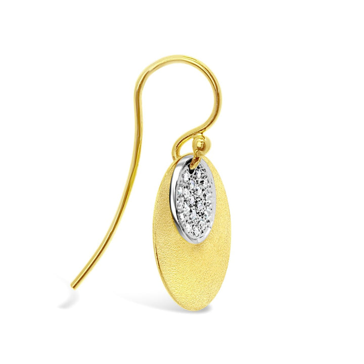Yellow Gold Diamond Earrings - 6620