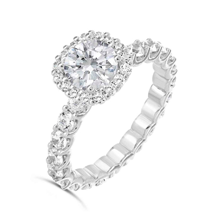 Diamond Halo Engagement Ring - The Diamond Guys