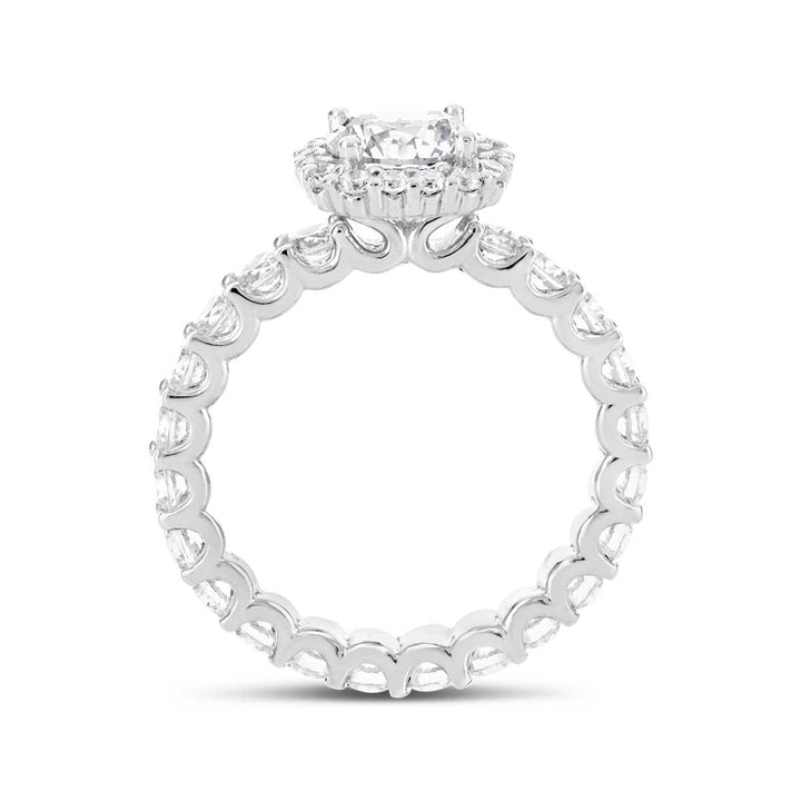 Diamond Halo Engagement Ring - The Diamond Guys