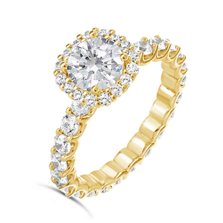 Diamond Halo Engagement Ring - The Diamond Guys