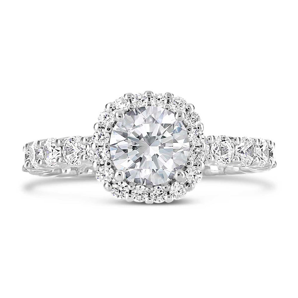 Diamond Halo Engagement Ring - The Diamond Guys