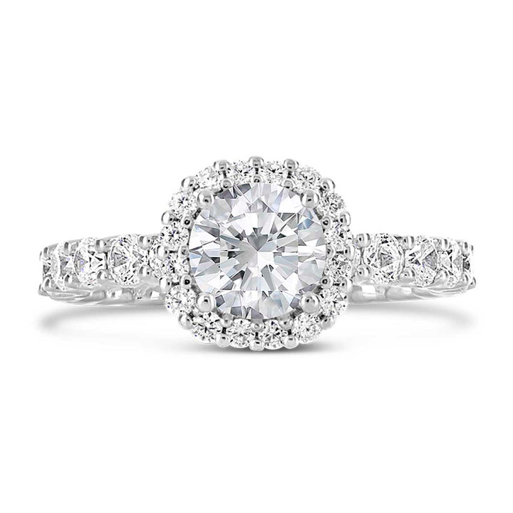 Diamond Halo Engagement Ring - The Diamond Guys