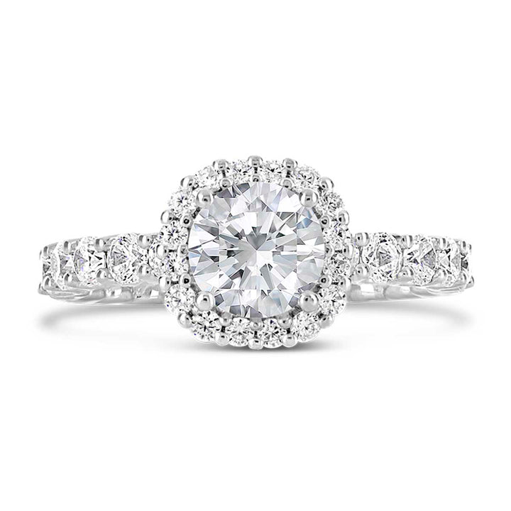 Diamond Halo Engagement Ring