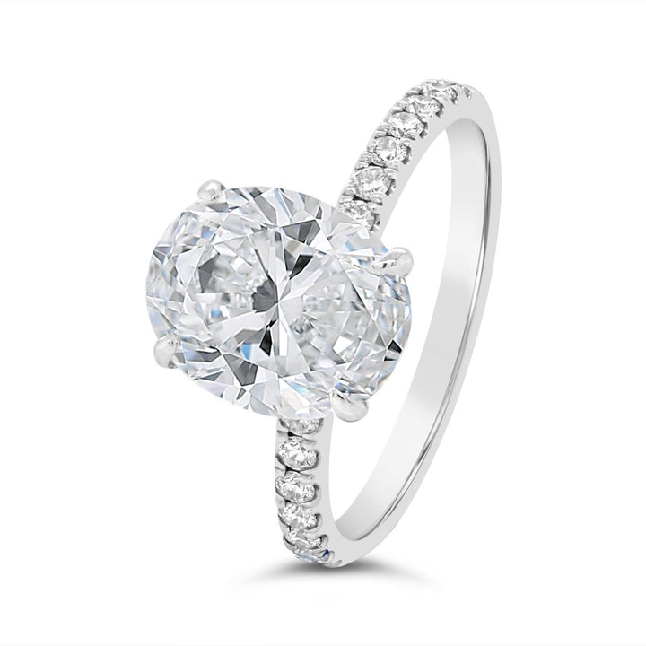 Pave Diamond Engagement Ring - MR4053