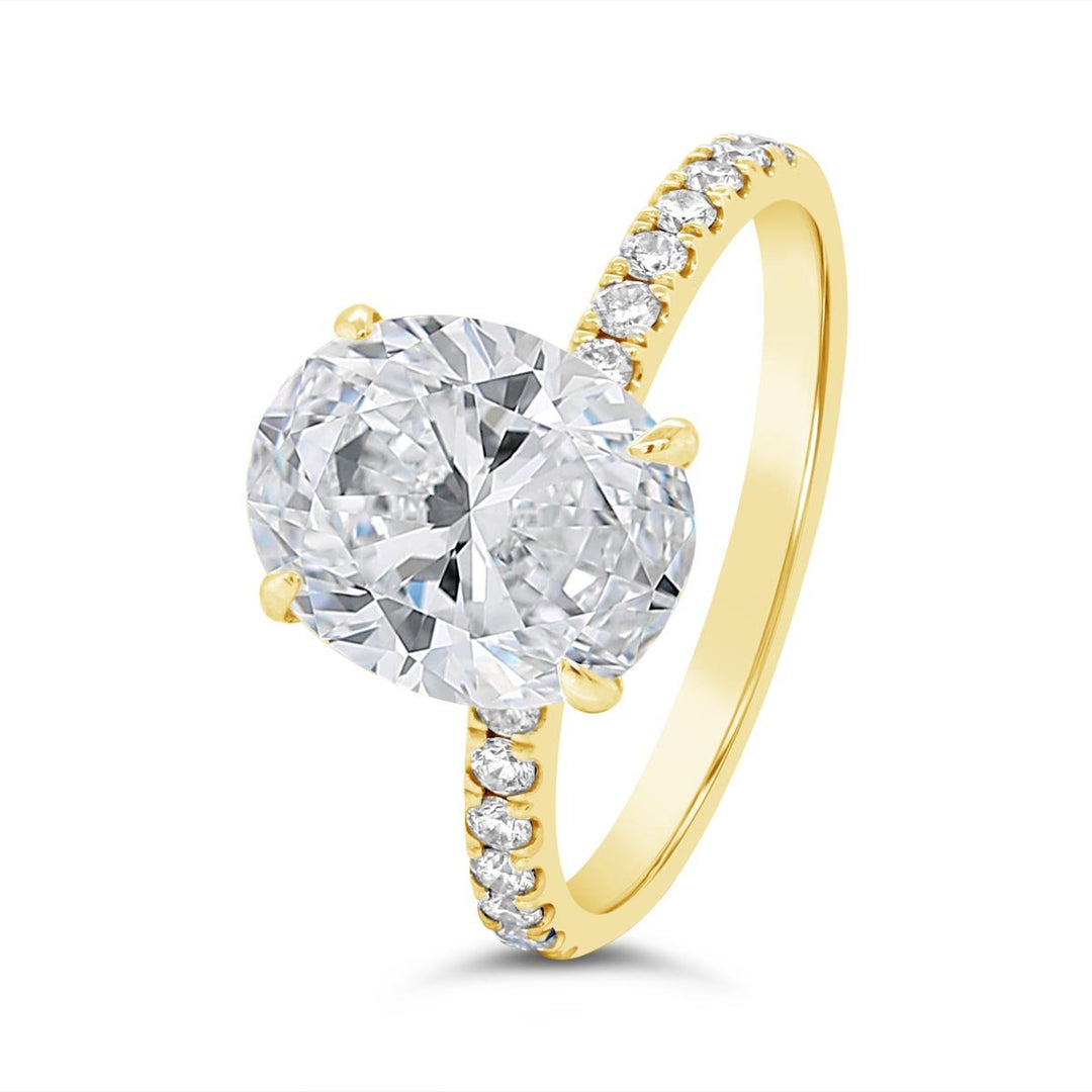 Pave Diamond Engagement Ring - MR4053