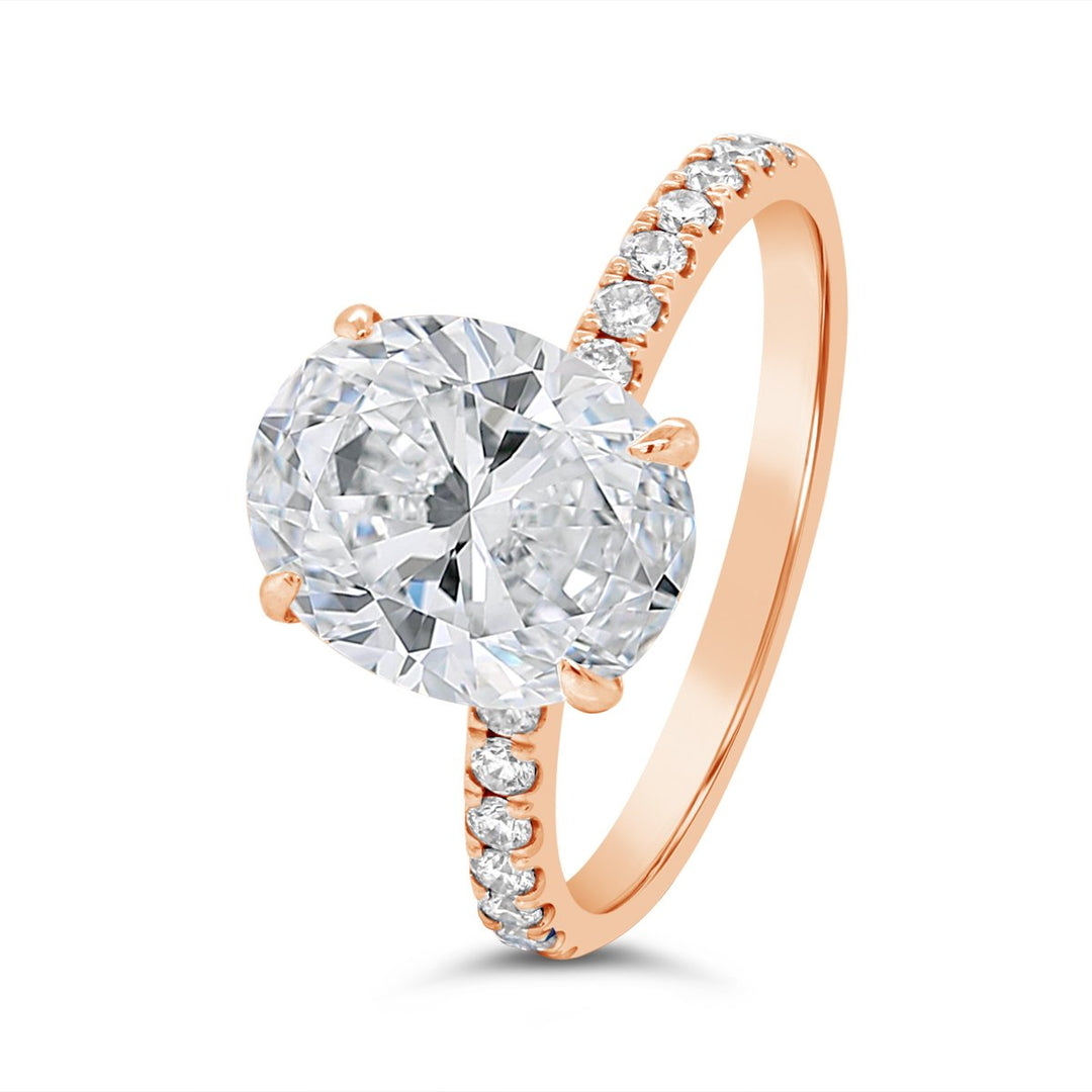 Pave Diamond Engagement Ring - MR4053