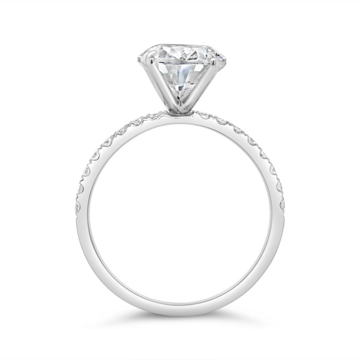 Pave Diamond Engagement Ring - MR4053