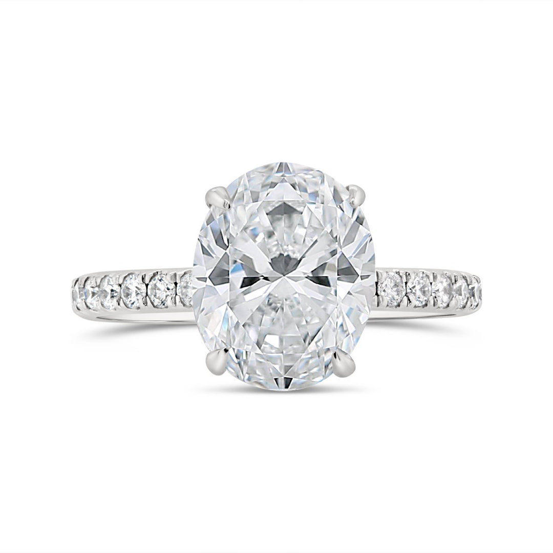 Pave Diamond Engagement Ring - MR4053