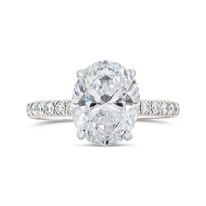 Pave Diamond Engagement Ring - MR4053
