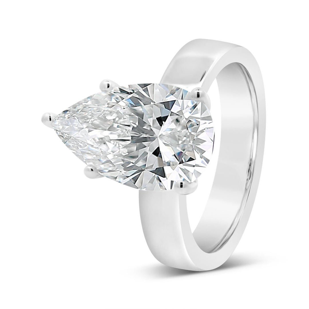 4mm Wide Solitaire Engagement Ring - YJC6504R - The Diamond Guys