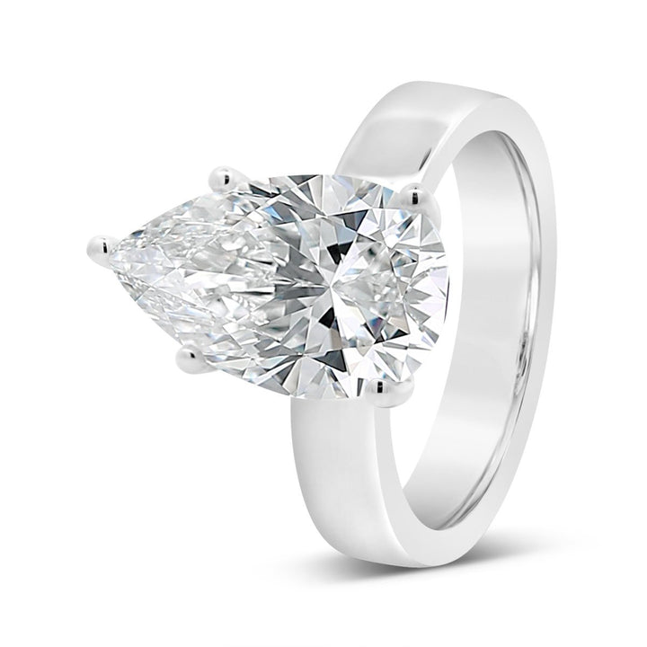 4mm Wide Solitaire Engagement Ring - YJC6504R - The Diamond Guys
