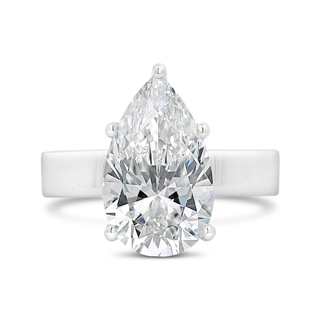 4mm Wide Solitaire Engagement Ring - YJC6504R - The Diamond Guys