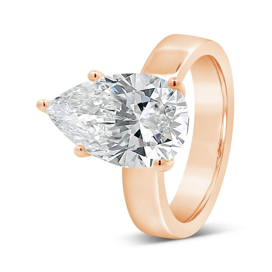 4mm Wide Solitaire Engagement Ring - YJC6504R - The Diamond Guys