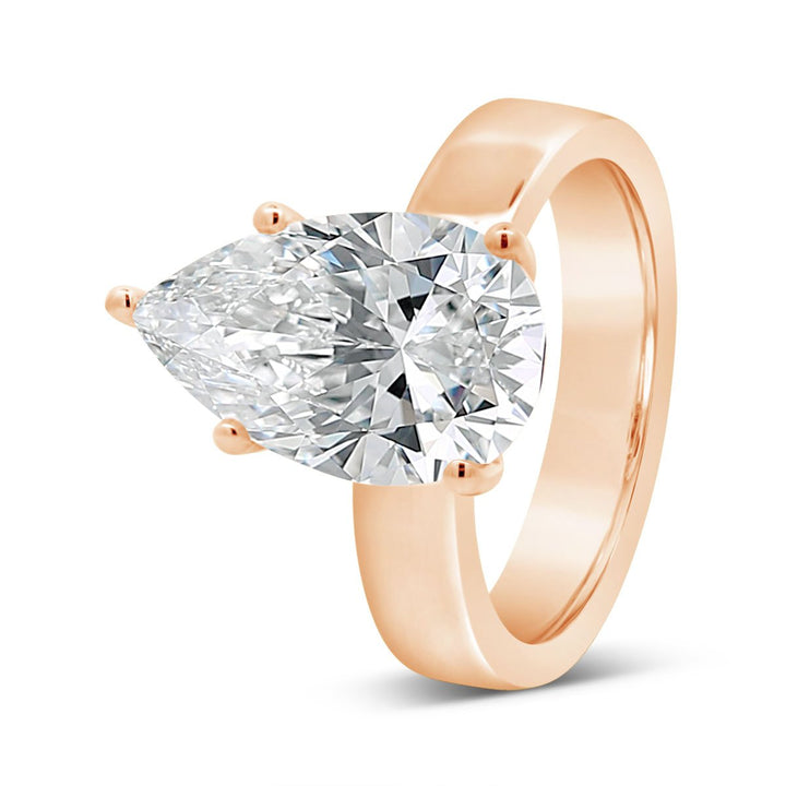 4mm Wide Solitaire Engagement Ring - YJC6504R - The Diamond Guys