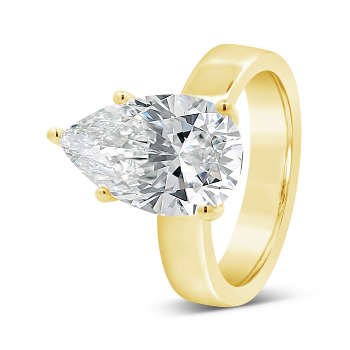 4mm Wide Solitaire Engagement Ring - YJC6504R - The Diamond Guys