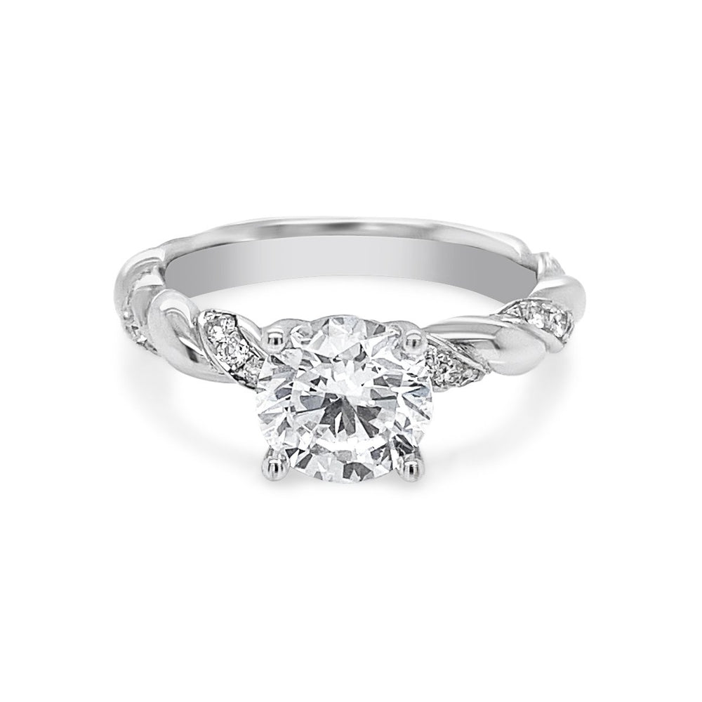 Unique Engagement Ring with Rope Details - The Diamond Guys
