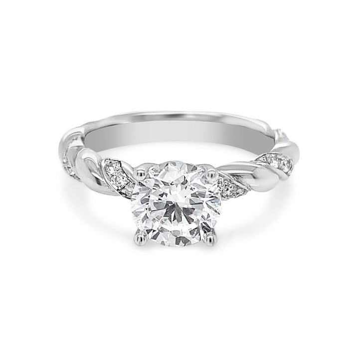 Unique Engagement Ring with Rope Details - The Diamond Guys