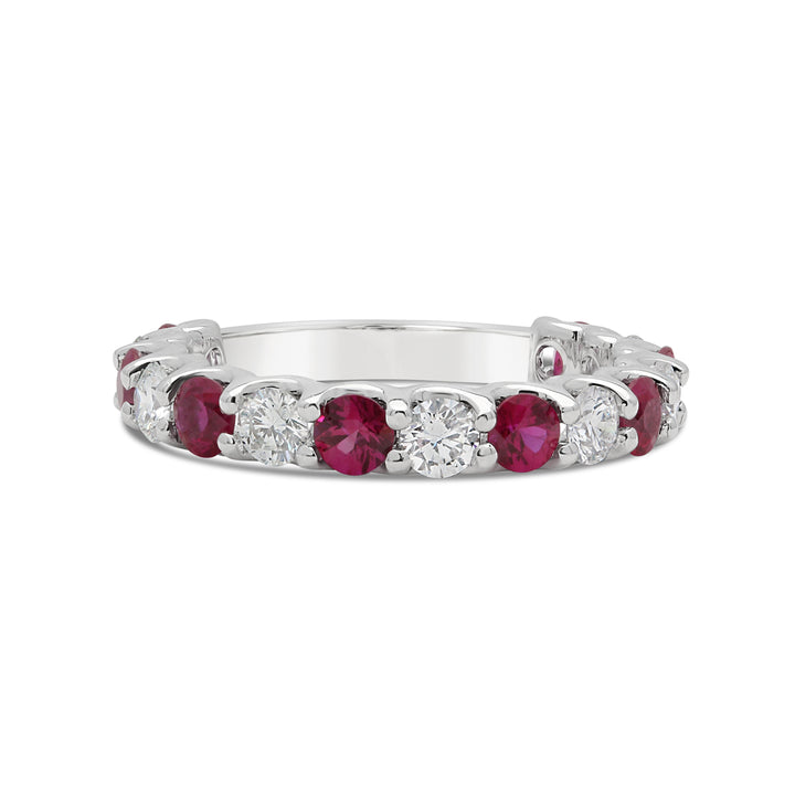 3/4 Way Diamond & Ruby Band