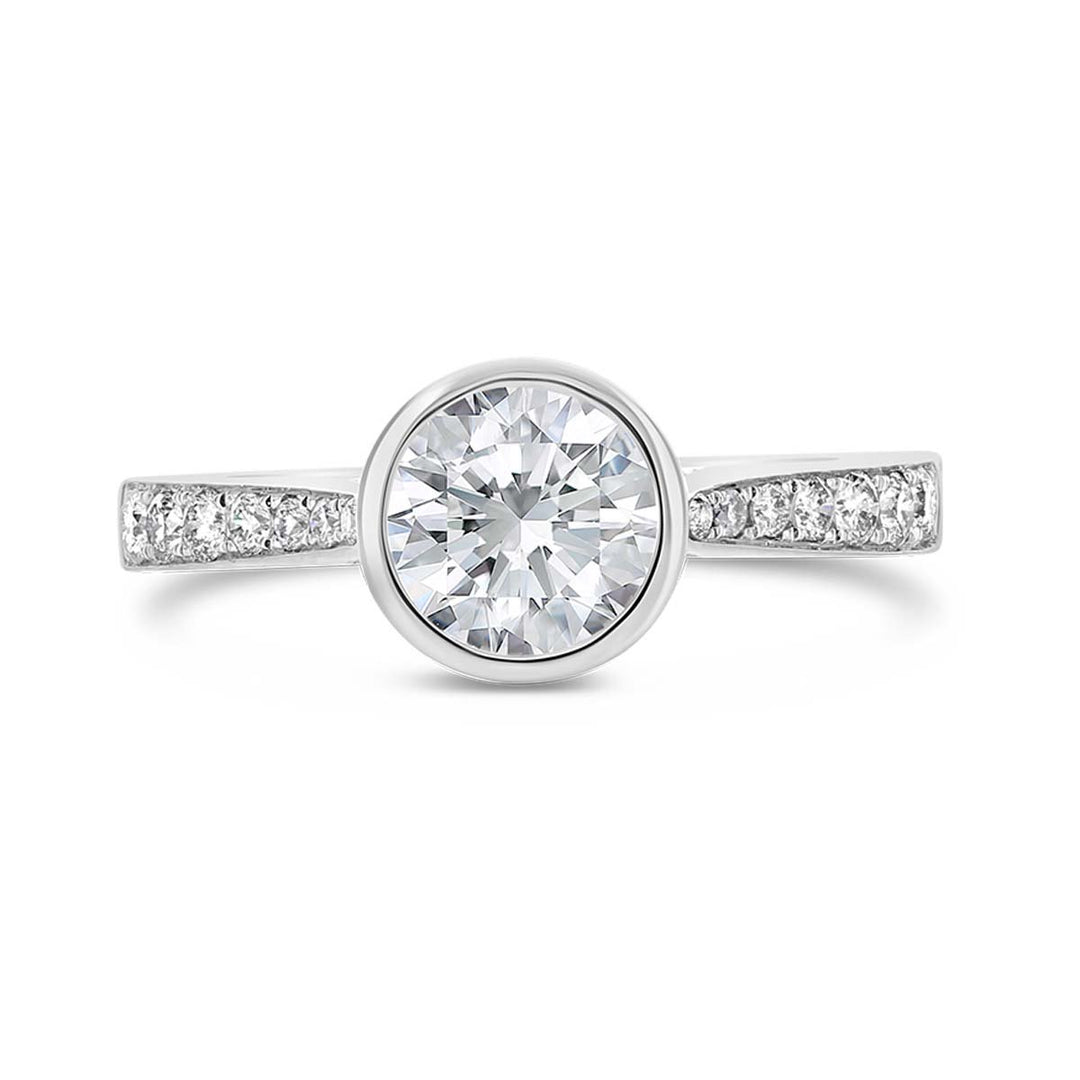 Diamond Engagement Ring Wedding Set - GR05886 - The Diamond Guys