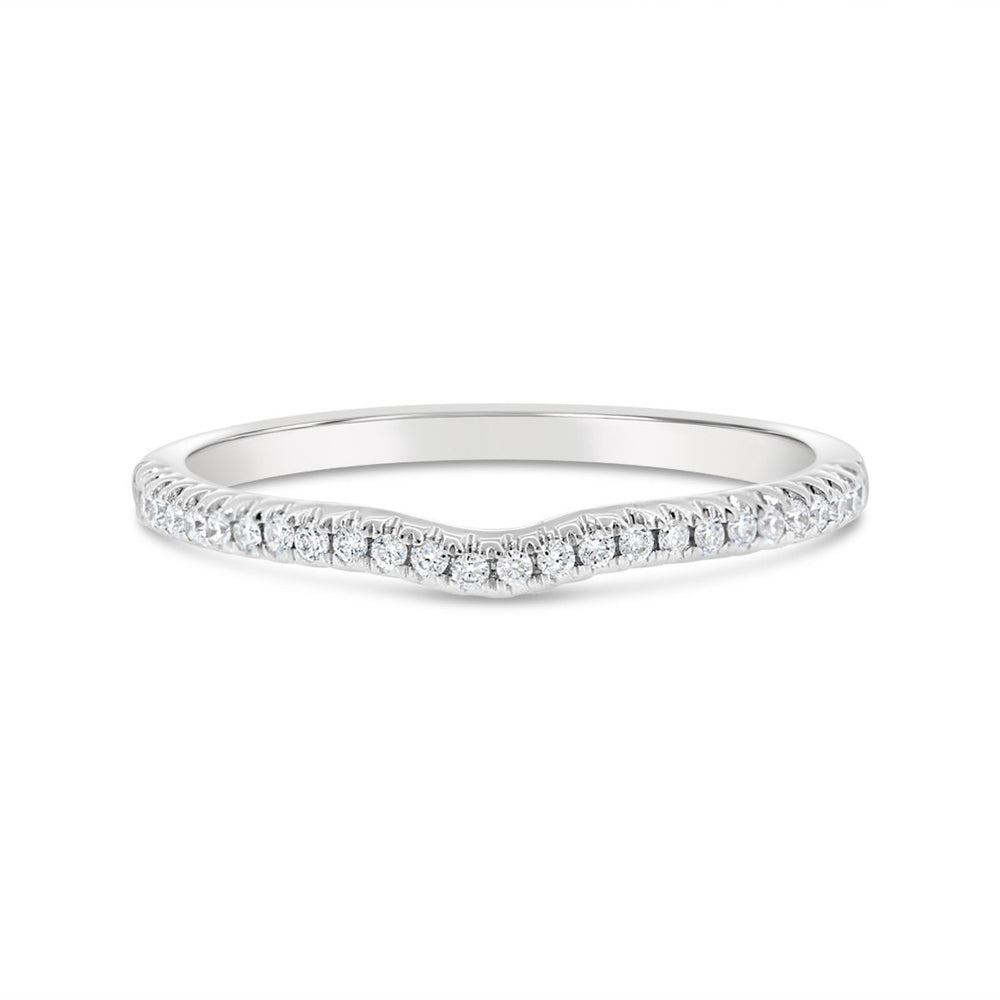 Half Way Set Contour Diamond Band - AR3096-B - The Diamond Guys