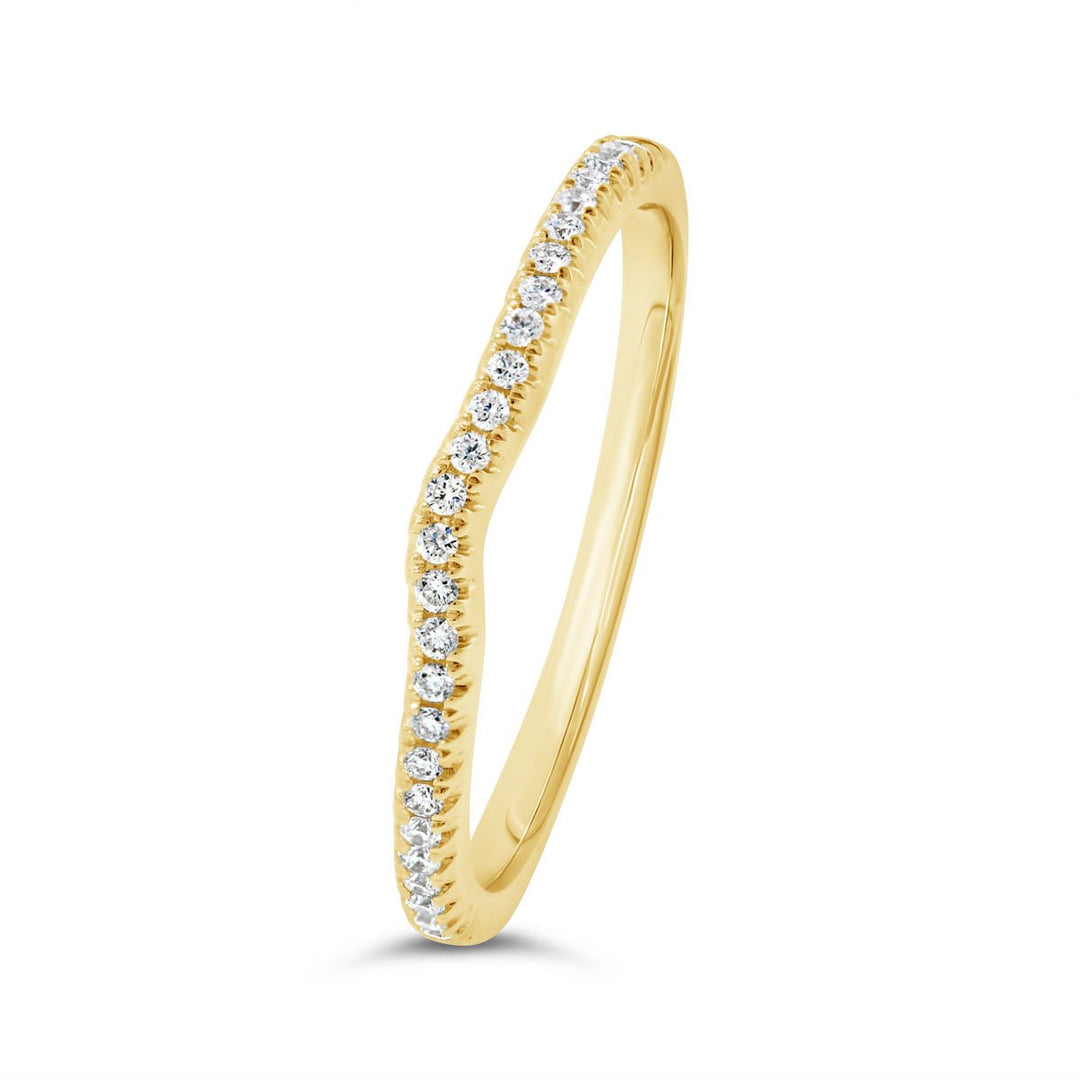Half Way Set Contour Diamond Band - AR3096-B - The Diamond Guys