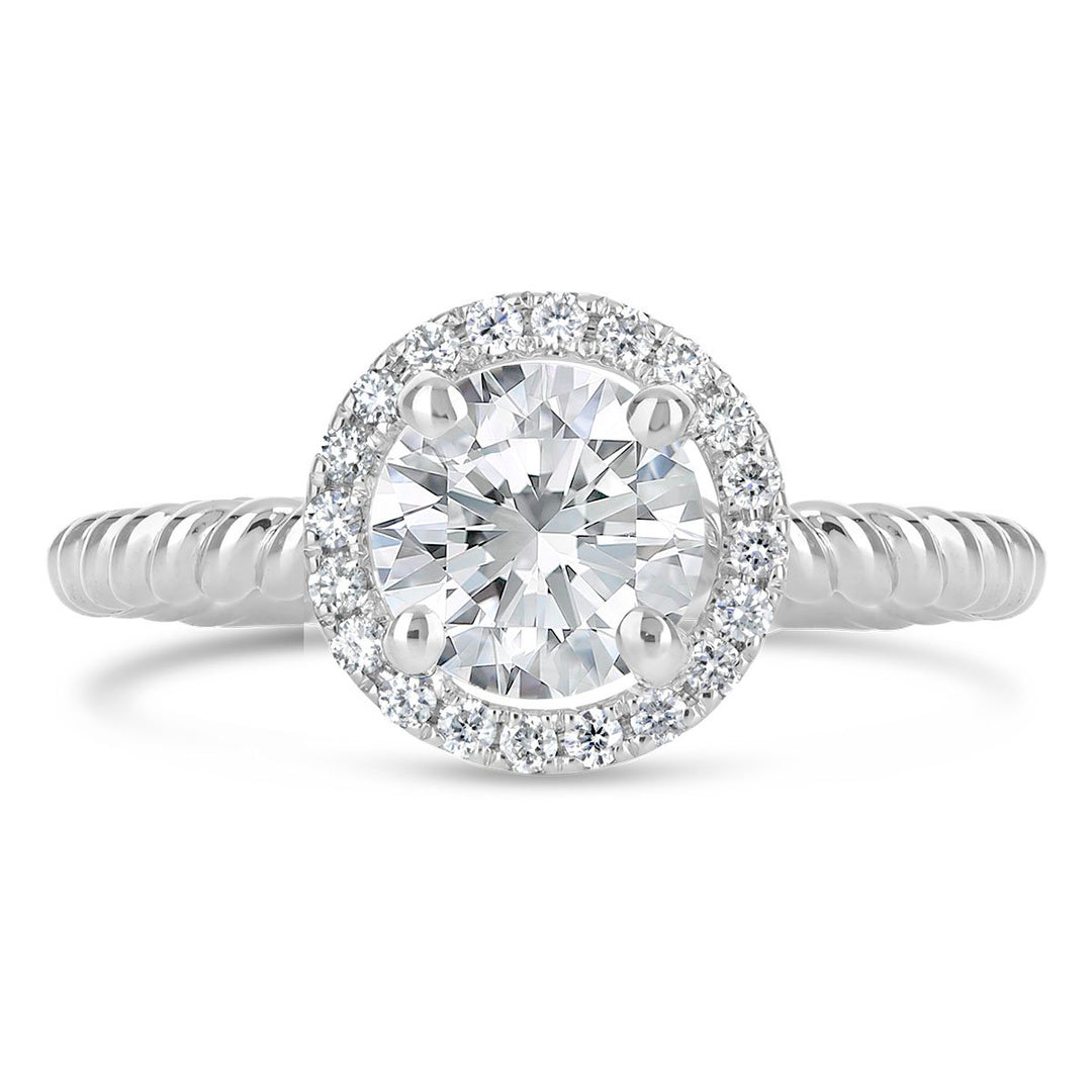 Diamond Halo Engagement Ring - The Diamond Guys