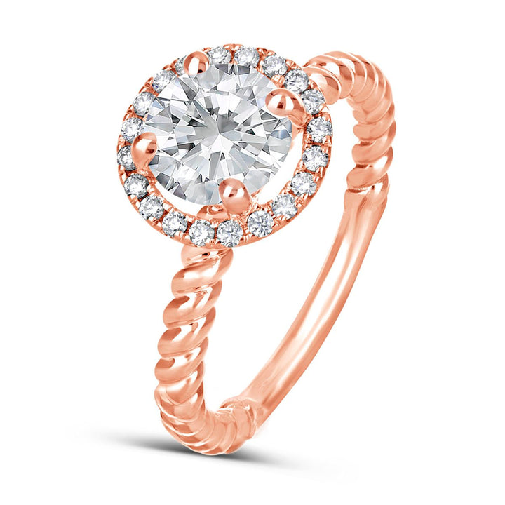 Diamond Halo Engagement Ring - The Diamond Guys