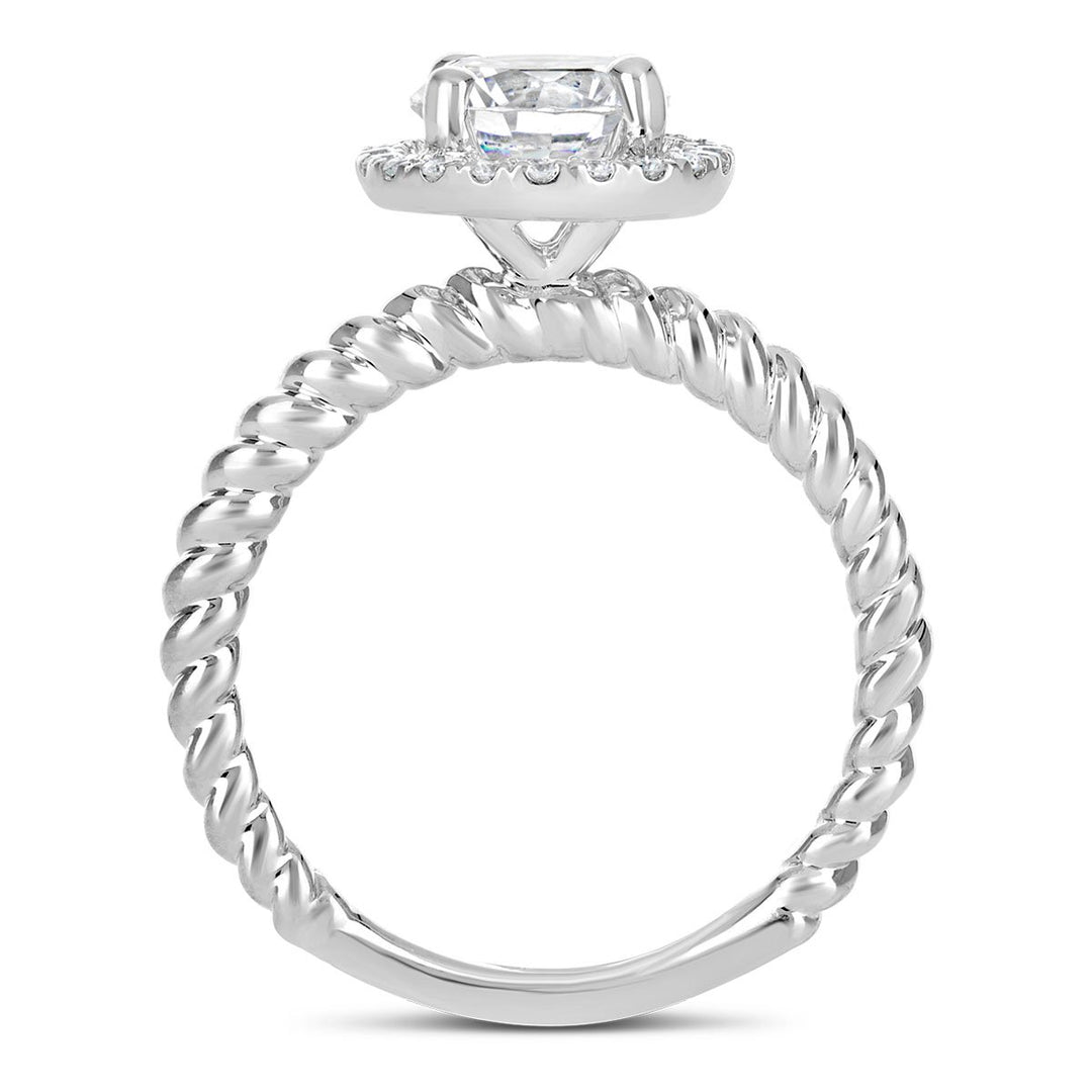 Diamond Halo Engagement Ring - The Diamond Guys