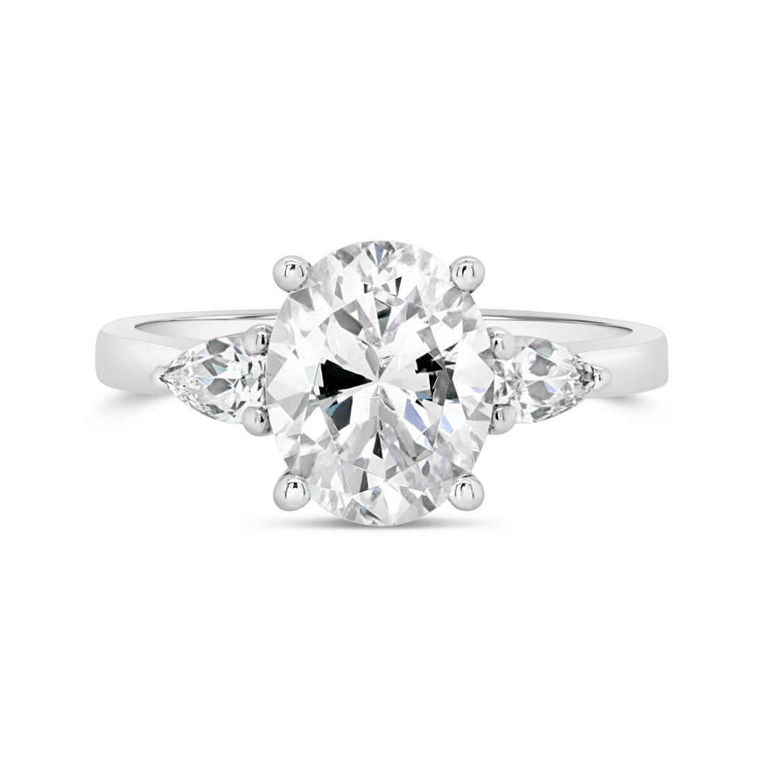 Three Stone Diamond Engagement Ring