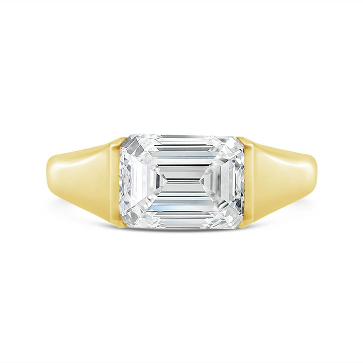 Lab Grown Diamond East to West Half Bezel Set