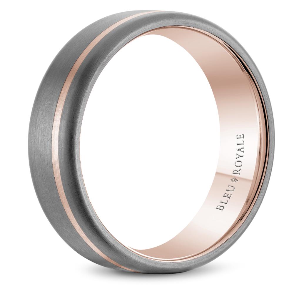 Gold-Tantalum Men's Wedding Band 7mm Wide - RYL-202YT7 - The Diamond Guys