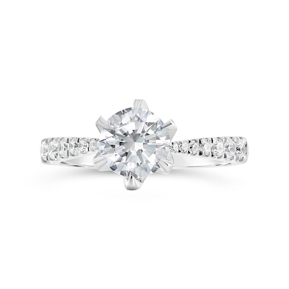 Dimon Cod6 6 Prong Diamond Engagement Ring – The Diamond Guys