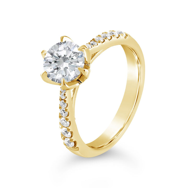 6 Prong Diamond Engagement Ring