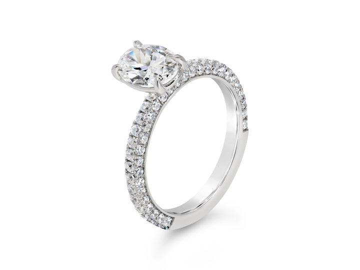 Pave Diamond Engagement Ring - The Diamond Guys