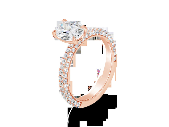 Pave Diamond Engagement Ring - The Diamond Guys