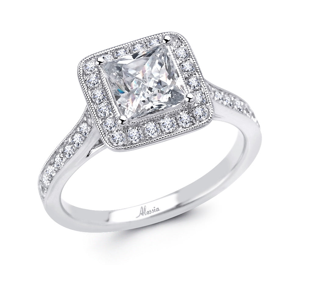 Halo Diamond Engagement Ring - ACB030